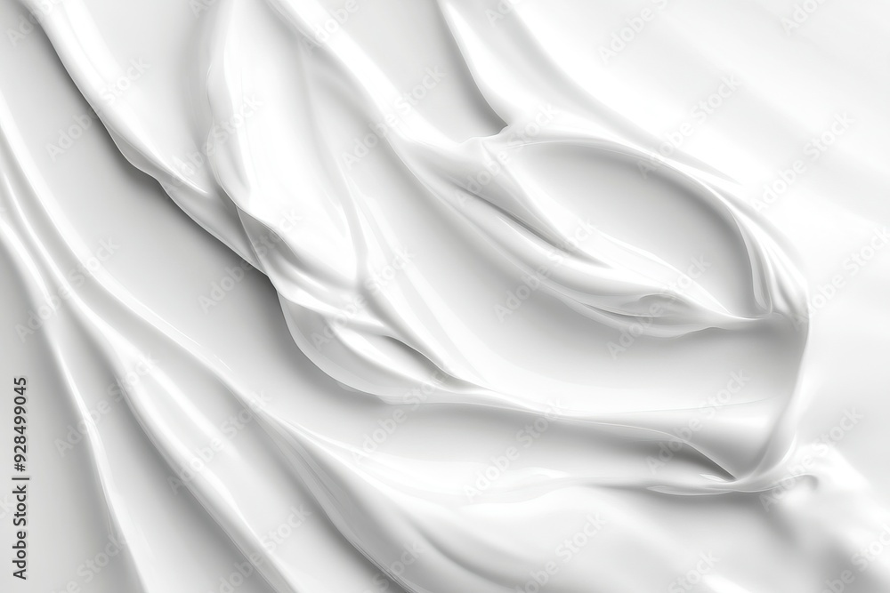 Obraz premium White lotion beauty skincare cream texture cosmetic product background. Generative ai