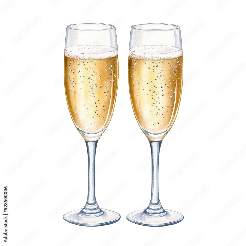 Two elegant champagne glasses filled with bubbly drink, perfect for celebrating special occasions and gatherings. Two elegant champagne glasses filled with bubbly drink, perfect for celebrating special occasions and gatherings.
