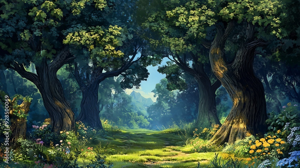 Fototapeta premium fairytale enchanted forest