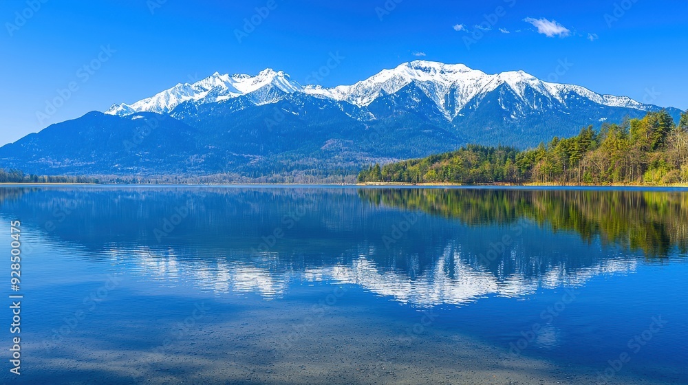 Mountain Lake Reflection. Mountain Lake Reflection.