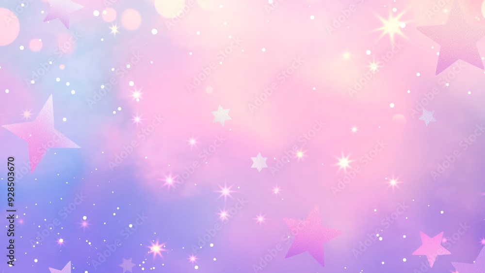 Starry pastel pink and blue sky background Starry pastel pink and blue sky background