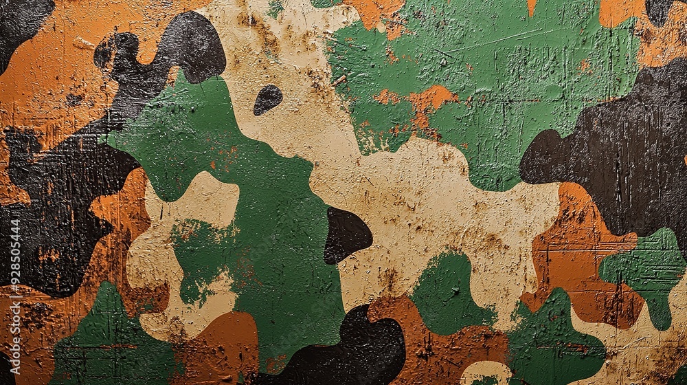 Camouflage military pattern background wallpaper design. Generative Ai Camouflage military pattern background wallpaper design. Generative Ai