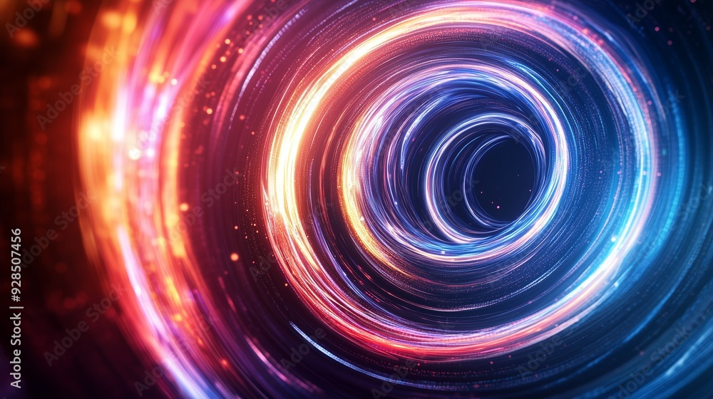 Vivid swirling vortex of light in cosmic space Vivid swirling vortex of light in cosmic space