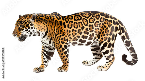 Jaguar isolated on transparent background, PNG