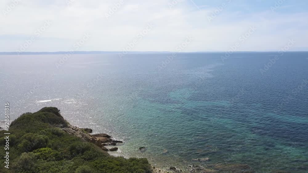 Amazing view of Sithonia coastline near Kastri Beach, Chalkidiki, Central Macedonia, Greece Amazing view of Sithonia coastline near Kastri Beach, Chalkidiki, Central Macedonia, Greece