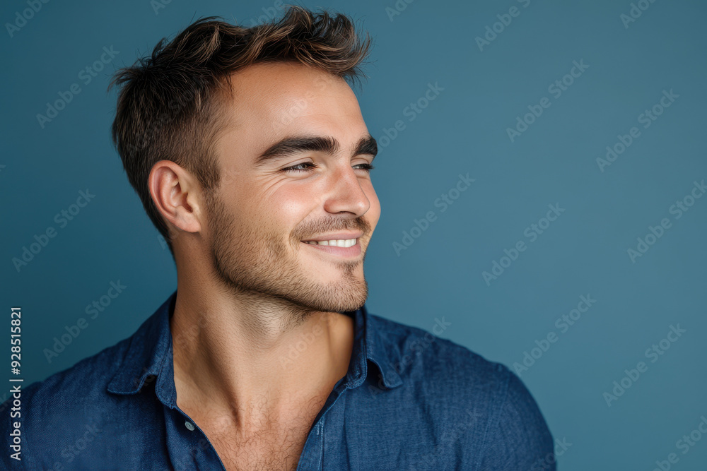 Fototapeta premium A close up of a man's face