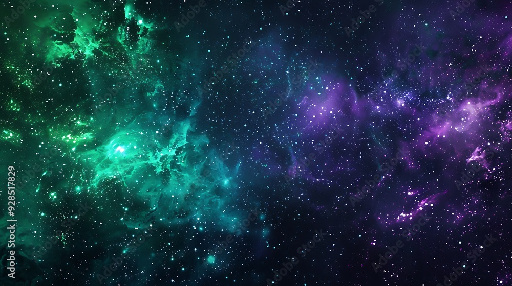 Obraz premium Starry night sky, abstract galaxy nebula, deep space exploration