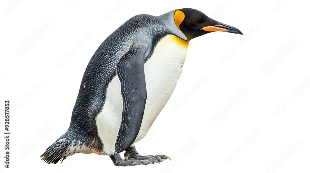 Fototapeta premium Penguin bird isolated on transparent background, PNG