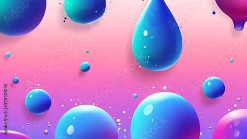Rainbow background with water drops suitable for nature or weatherrelated designs, vibrant and colorful visuals for a variety of projects.
