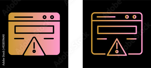 Web Error Vector Icon