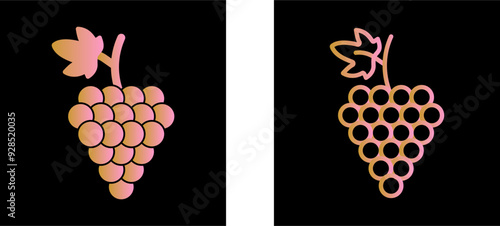 Grapes Vector Icon
