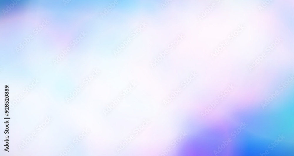 Obraz premium A soft, abstract background featuring blurred blue and pink hues, creates a dreamy and ethereal atmosphere