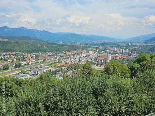 Obraz na płótnie Burg Oberkapfenberg, Kapfenberg, Steiermark w salonie