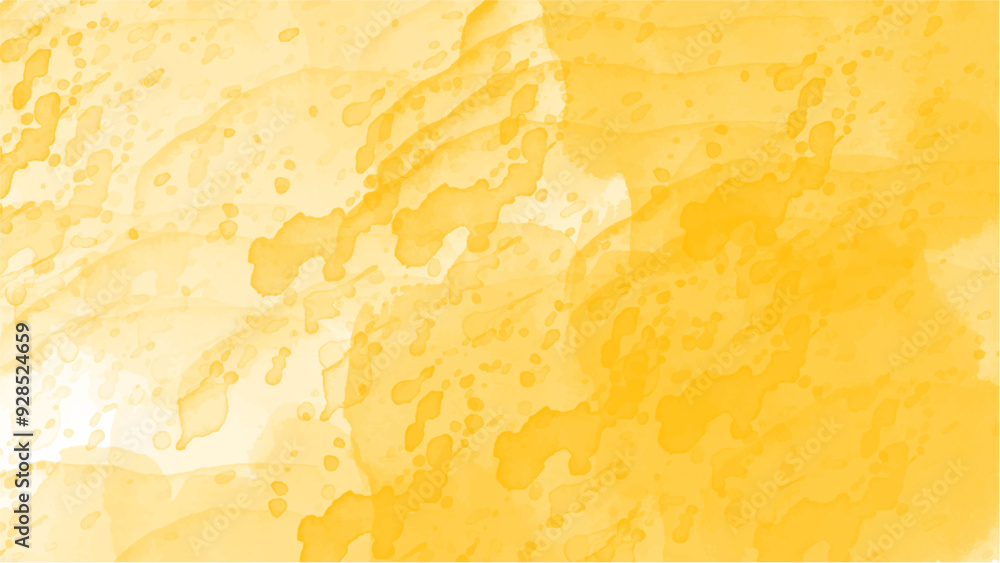 Fototapeta premium Abstract yellow watercolor background.Hand painted watercolor. vector