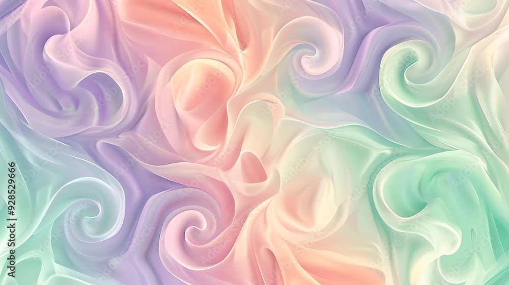 Obraz premium Abstract Watercolor Background with orange, cyan, pink and Peach Tones