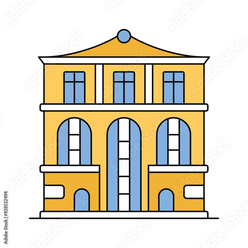 Lavish royal palace in France, hall of mirrors, history, Palace of Versailles icon vector