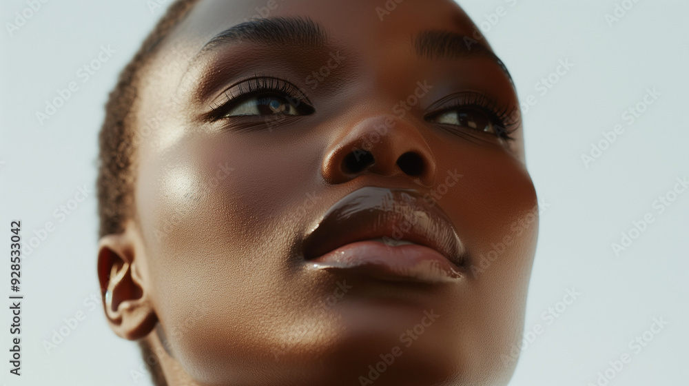 African American Woman with Perfect Skin African American Woman with Perfect Skin