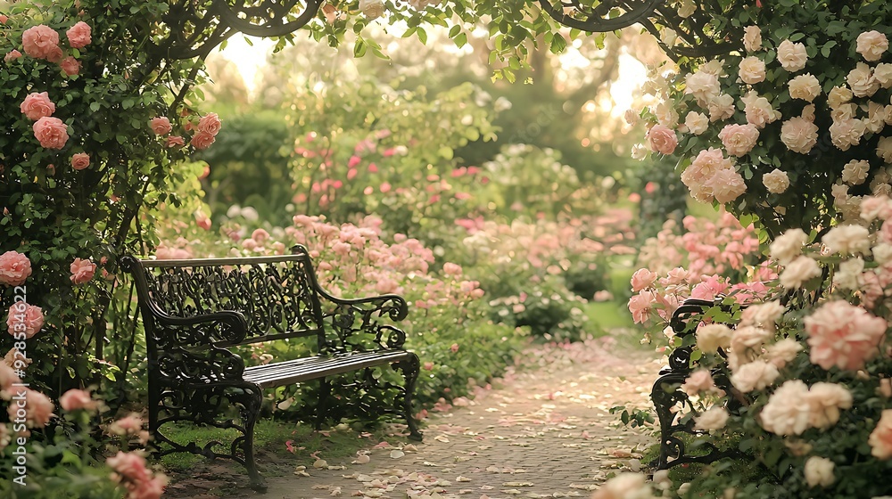 Obraz premium old-world botanical garden