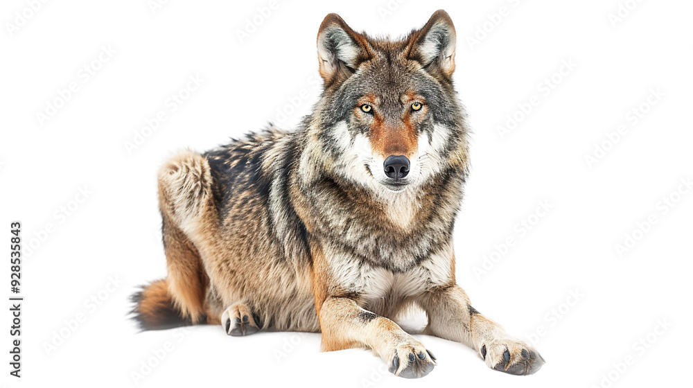 Obraz premium Wolf isolated on transparent background, PNG