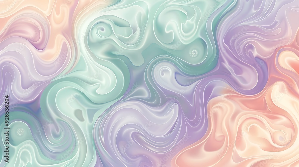 Obraz premium Abstract Watercolor Background with orange, cyan, pink and Peach Tones