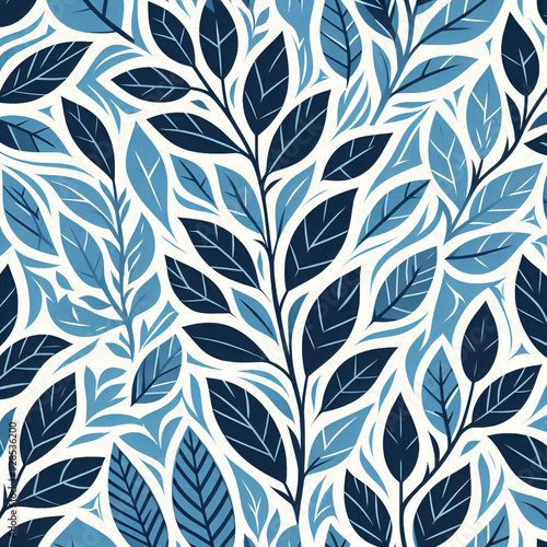 seamless background with leaves