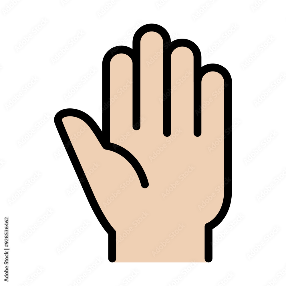 Obraz premium Rising hand icon