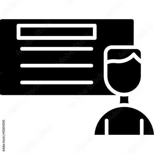 Tutor Vector Icon Design