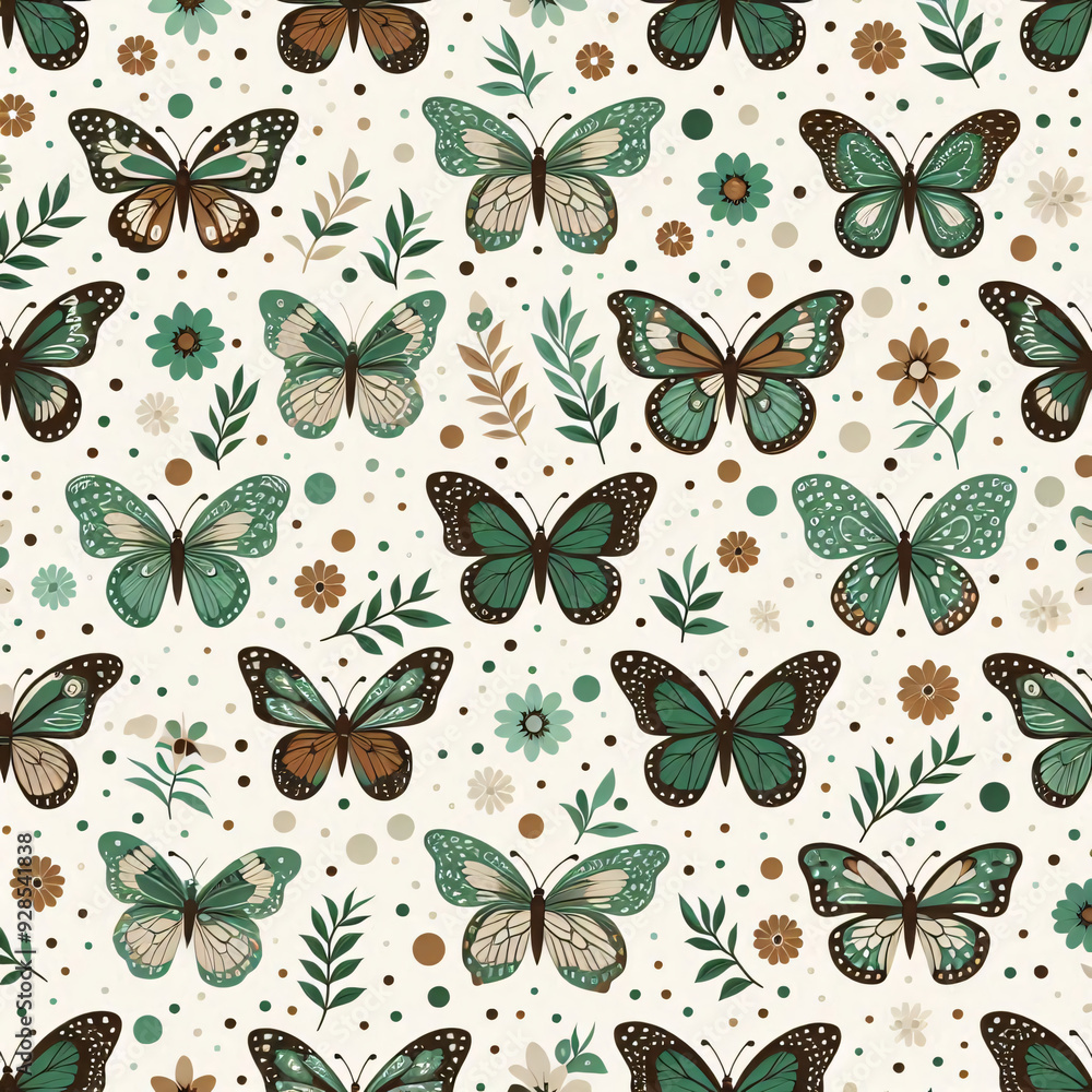 seamless background with butterflies seamless background with butterflies