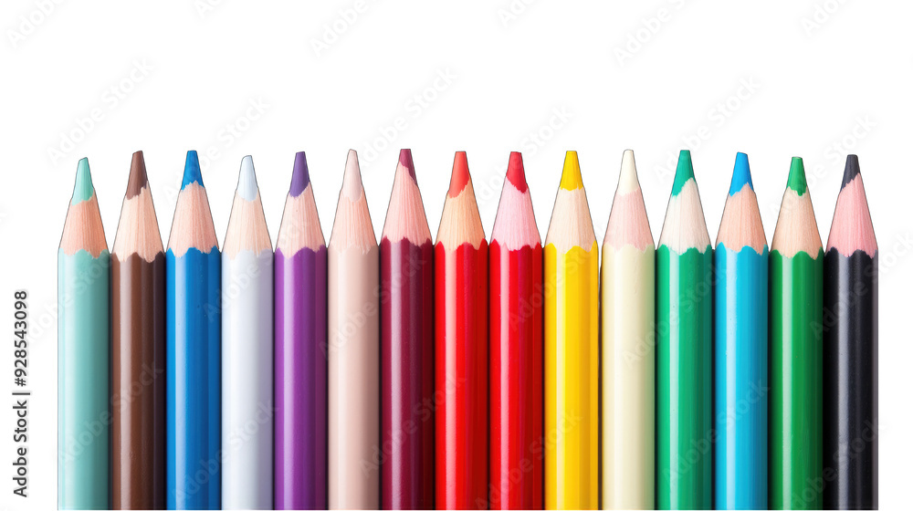 creative background with colored pencils creative background with colored pencils