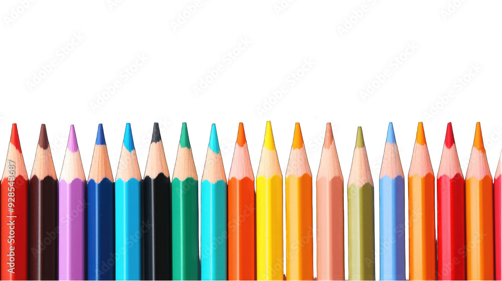 creative background with colored pencils creative background with colored pencils