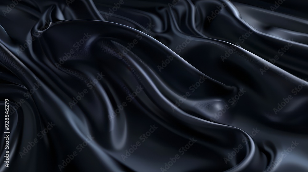 Fototapeta premium Minimal black background with clean, futuristic dark tones, deep gradient design perfect for modern, sleek wallpapers and digital backdrops, ideal for tech-inspired aesthetics, simple and elegant dark
