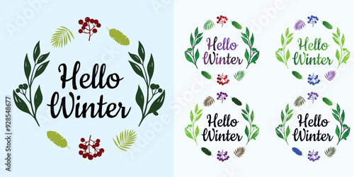 The greeting "Hello Winter" welcomes the arrival of the winter season. It conjures up feelings of holiday cheer, warm sweaters, toasty fireplaces, and wintry scenery.