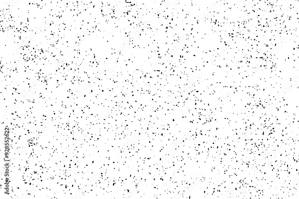 Naklejka premium Black grunge Distressed texture Transparent Background, design element Gritty effect.