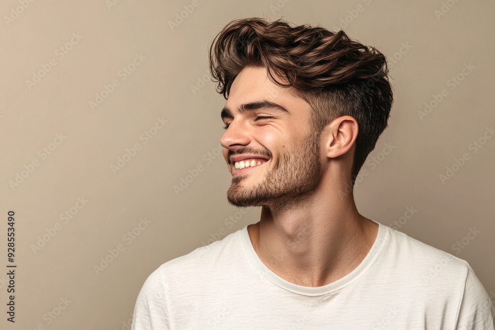 A close up of a man's face with his eyes closed A close up of a man's face with his eyes closed