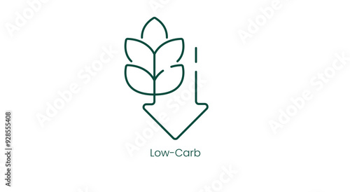 Low Carb Label Vector Illustration Icon