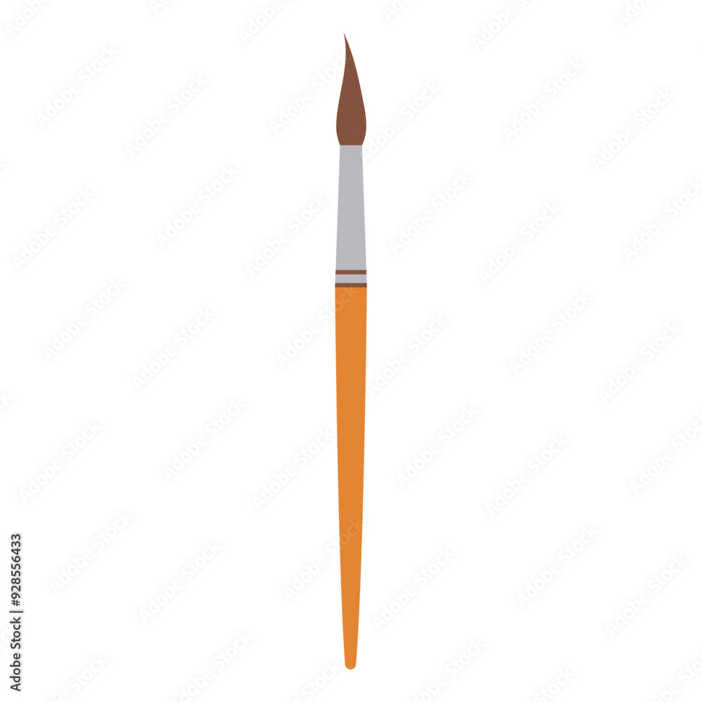Naklejka premium Artist's brush. Paint brush icon.