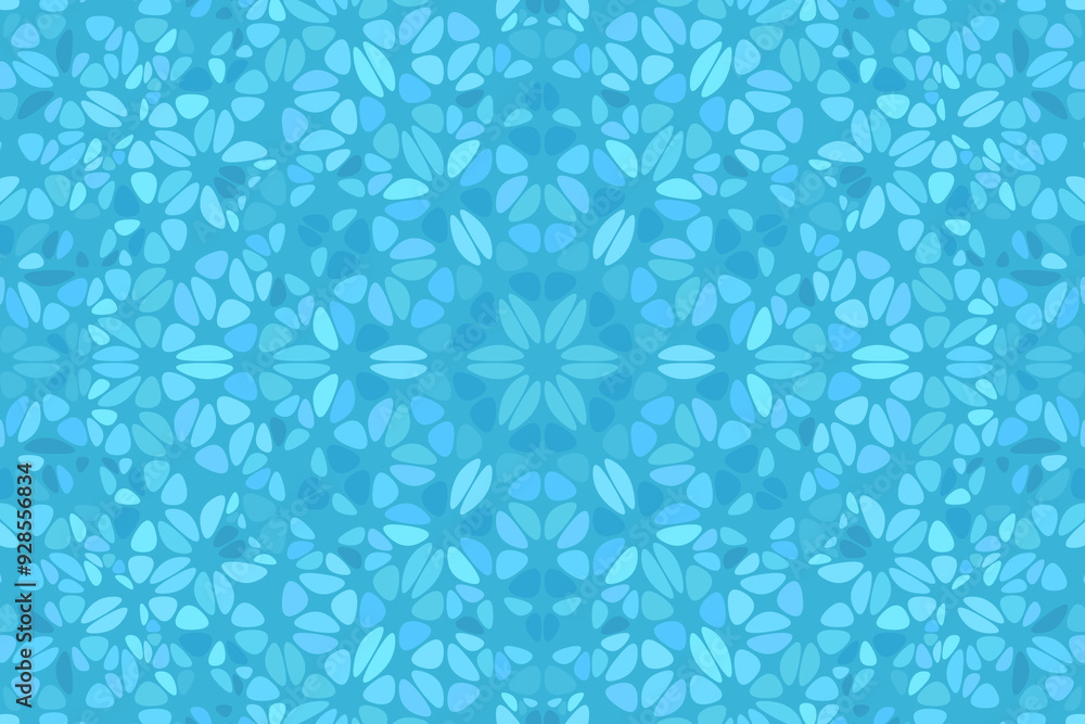 Dynamic round mosaic background - floral psychedelic vector design from colorful shapes Dynamic round mosaic background - floral psychedelic vector design from colorful shapes