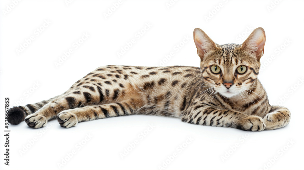 Naklejka premium Bengal cat isolated