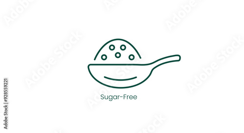 Sugar Free Label Vector Illustration Icon