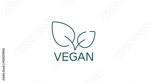 Vegan Product Certification Vector Illustration Icon