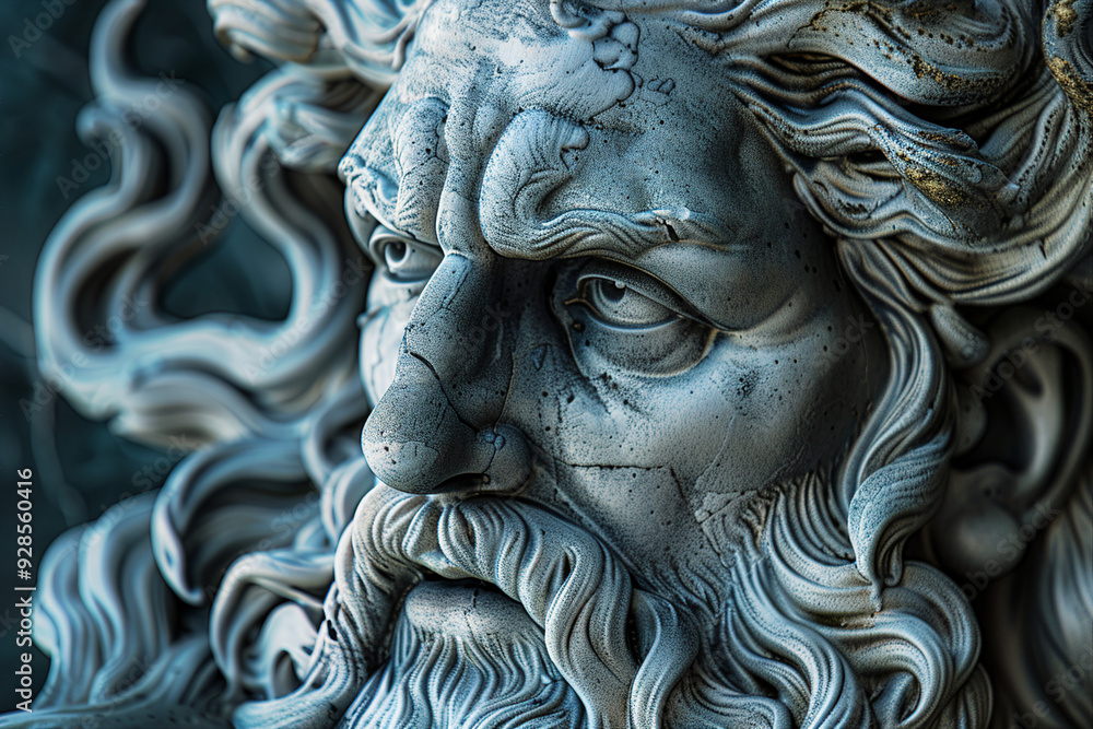 Ancient god hero mythology generative AI image Ancient god hero mythology generative AI image