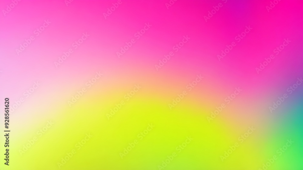 Obraz premium Modern illustration abstract gradient color background pink, green, yellow and magenta vibrant grainy texture background design.