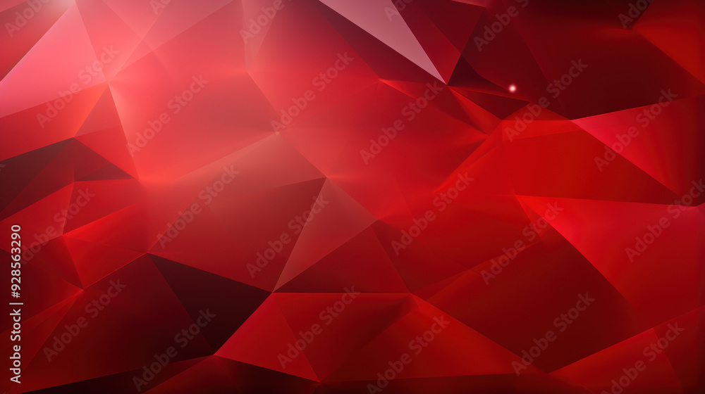 Geometric abstract pattern composed of various shades of red triangles and polygons. Three-dimensional effect. Gradient of colors. Geometry in art, aesthetically background. Geometric abstract pattern composed of various shades of red triangles and polygons. Three-dimensional effect. Gradient of colors. Geometry in art, aesthetically background.