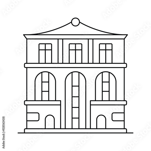 Lavish royal palace in France, hall of mirrors, history, Palace of Versailles icon vector