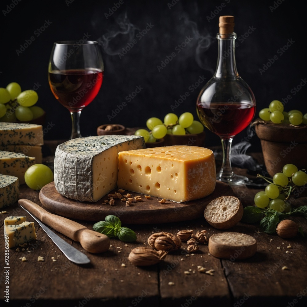 Discover the richness of artisanal cheeses with a luxurious cheese board featuring a range of textures and fresh, seasonal additions Discover the richness of artisanal cheeses with a luxurious cheese board featuring a range of textures and fresh, seasonal additions