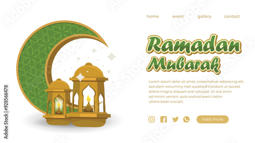 Free beautiful ramadan landing page template