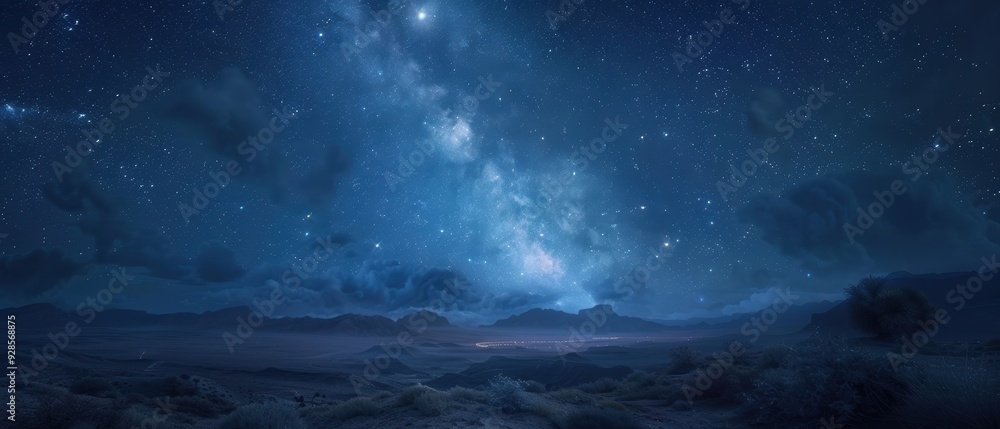 Starlit Serenity: Captivating Milky Way and Moonlit Clouds in Ultra-High-Definition Astrophotography Starlit Serenity: Captivating Milky Way and Moonlit Clouds in Ultra-High-Definition Astrophotography