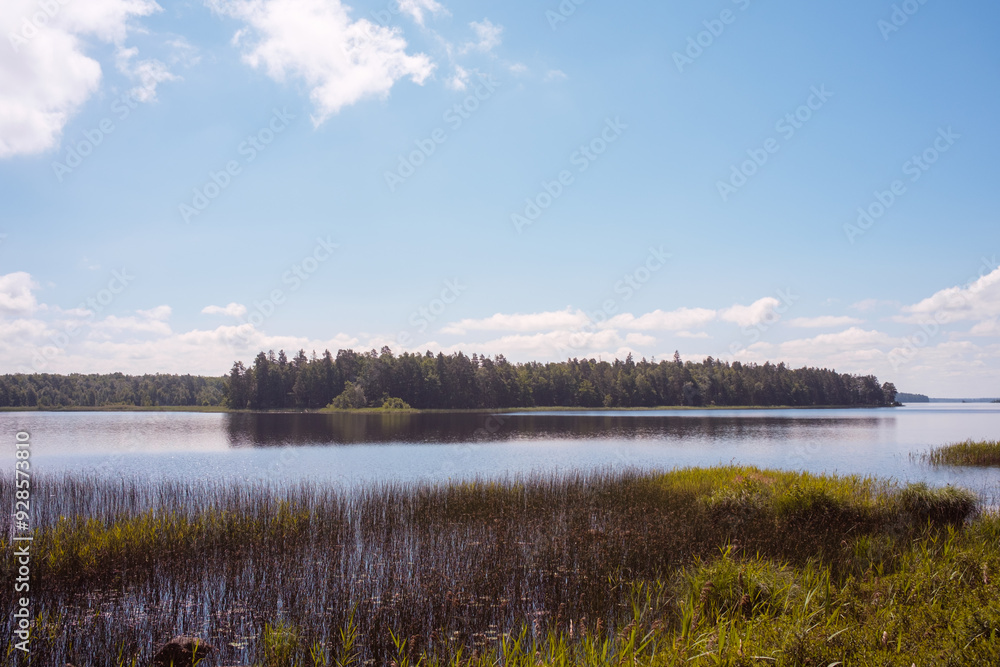 Obraz premium Wasser, Seen und Wald in Schweden