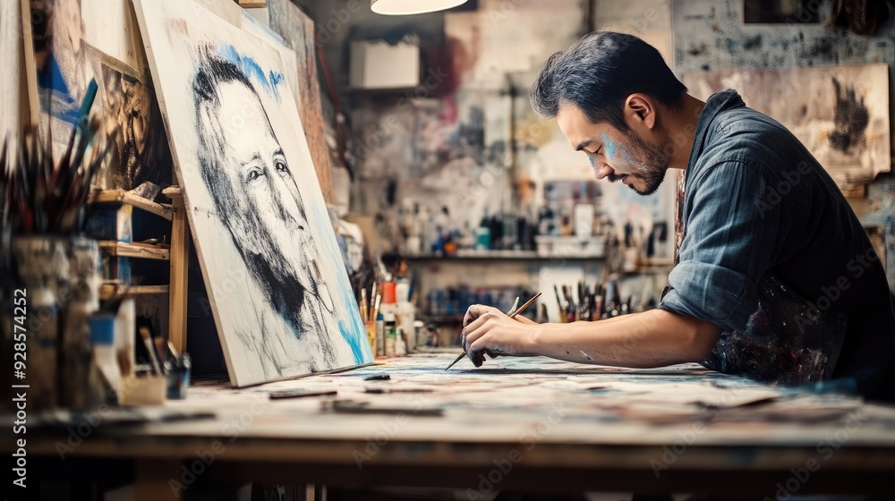 An Artist's Creative Journey Captured in Studio An Artist's Creative Journey Captured in Studio