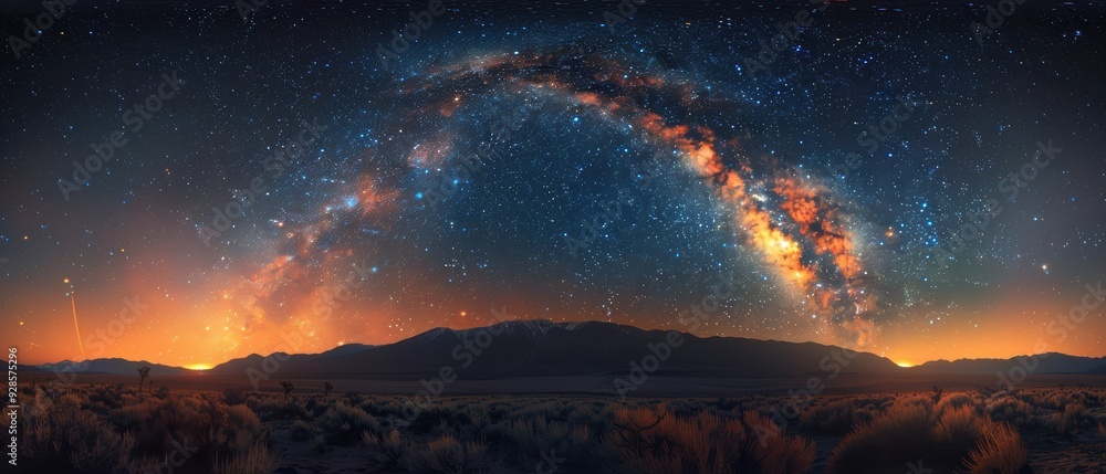 Celestial Spectacle: Vivid Meteor Shower in a Star-Studded Night Sky Celestial Spectacle: Vivid Meteor Shower in a Star-Studded Night Sky